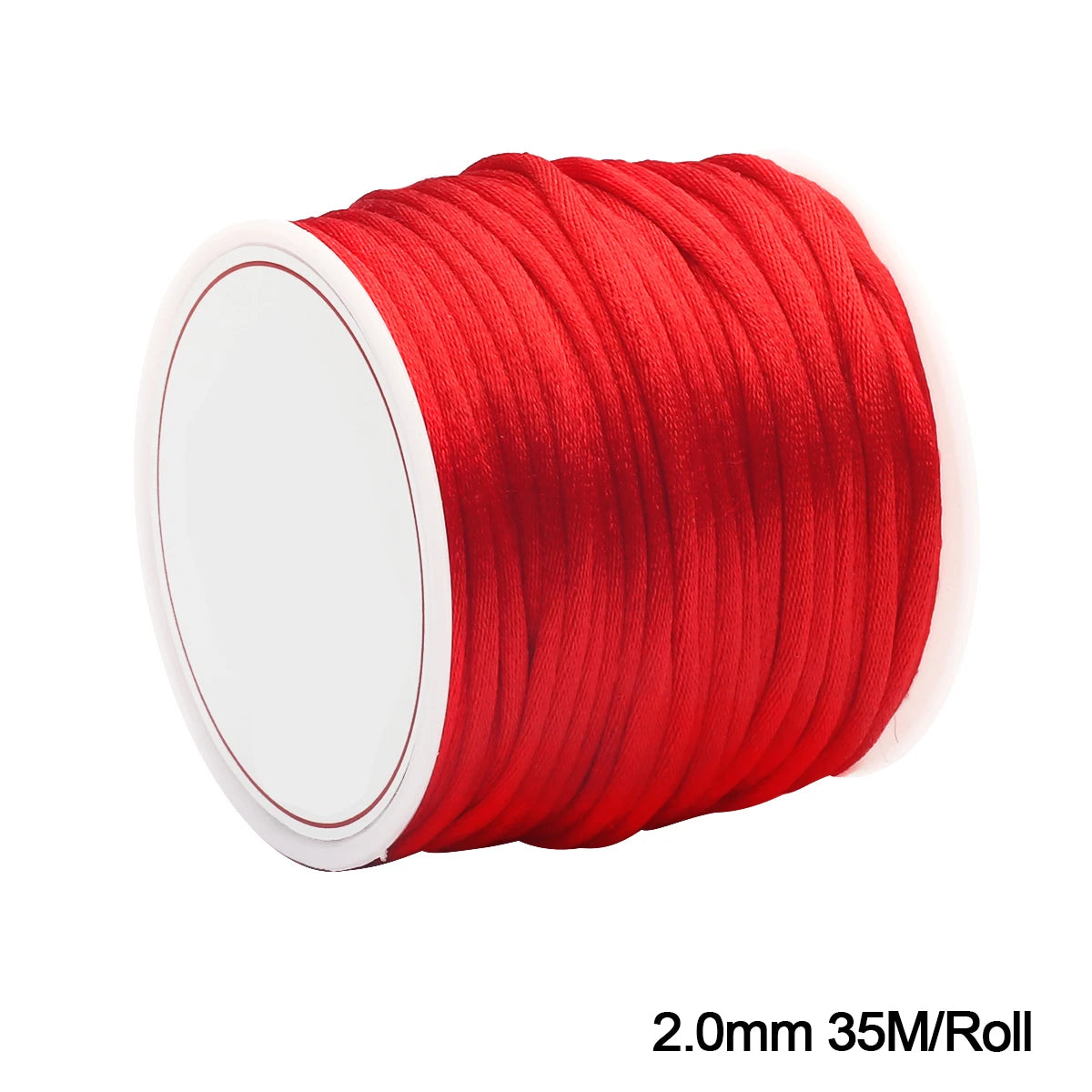0.2-2.5mm Red Nylon Cord Thread Chinese Knot Macrame Cord Bracelet Braided String For Jewelry Making DIY Tassels Beading Thread