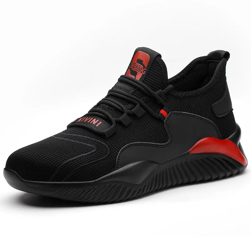 Drop Shipping 2020 Men's Steel Toe Cap Protective Work Shoes Outdoor Anti Smashing Shoes Men Puncture Proof Safety Sneakers