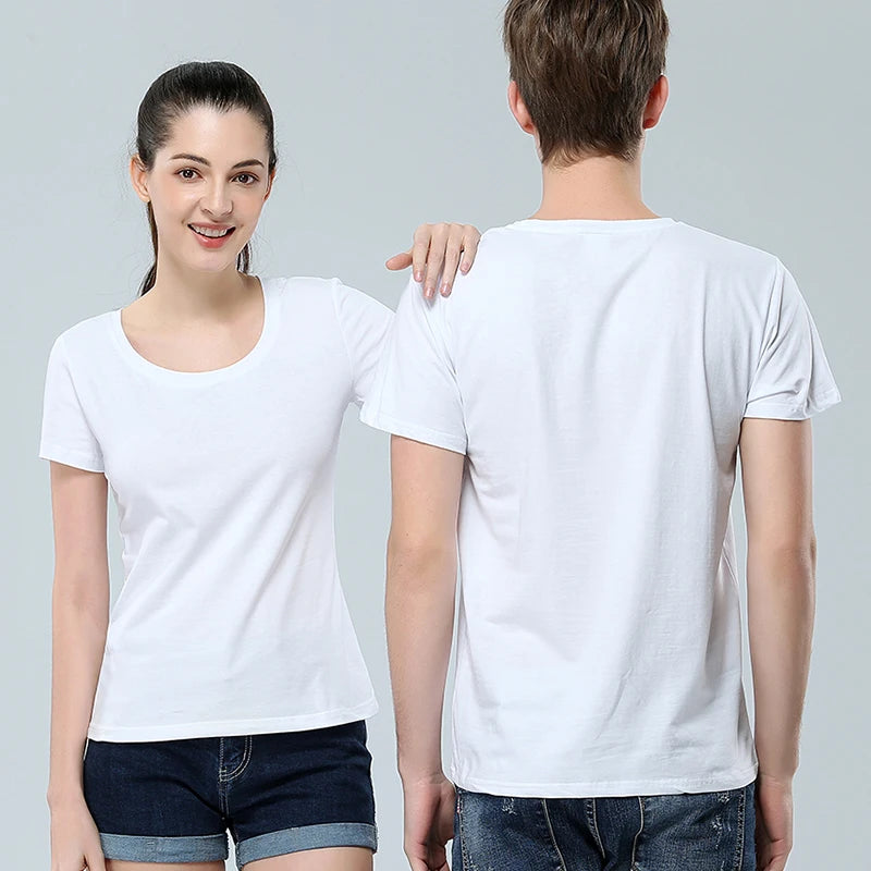 Design Your Own Custom T-shirt !00% Cotton White Men Women Tops Tees Add Print Personalized Photo Logo Family Breathable Tshirt