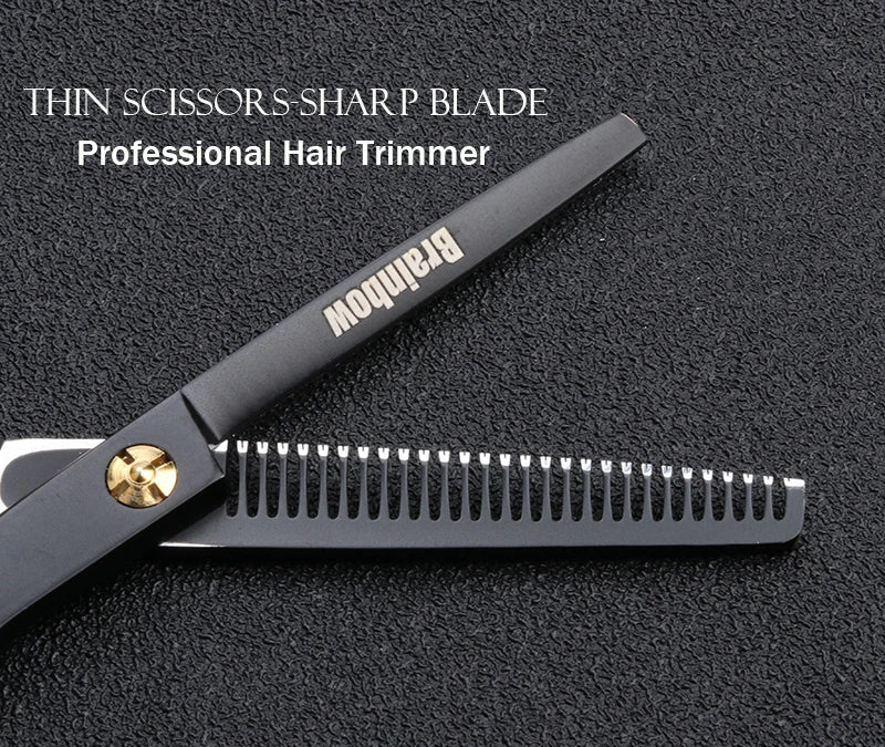 Brainbow 5.5' Professional Hair Scissors Cutting Thinning Hairdressing Barber Scissors Pro Salon Japan Hair Styling Tools