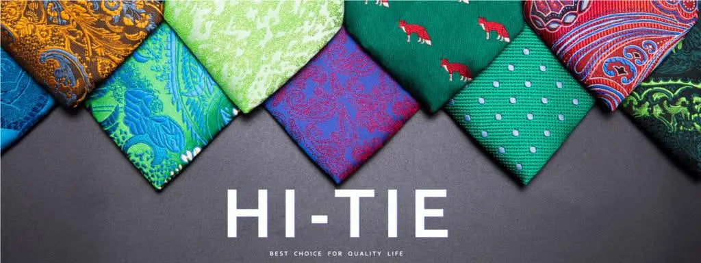 Hi-Tie White Grey Paisley 2026 New Mens Tie Hanky Cufflink Set Necktie For Men Wedding Party Business Men Tie Fashion Brand