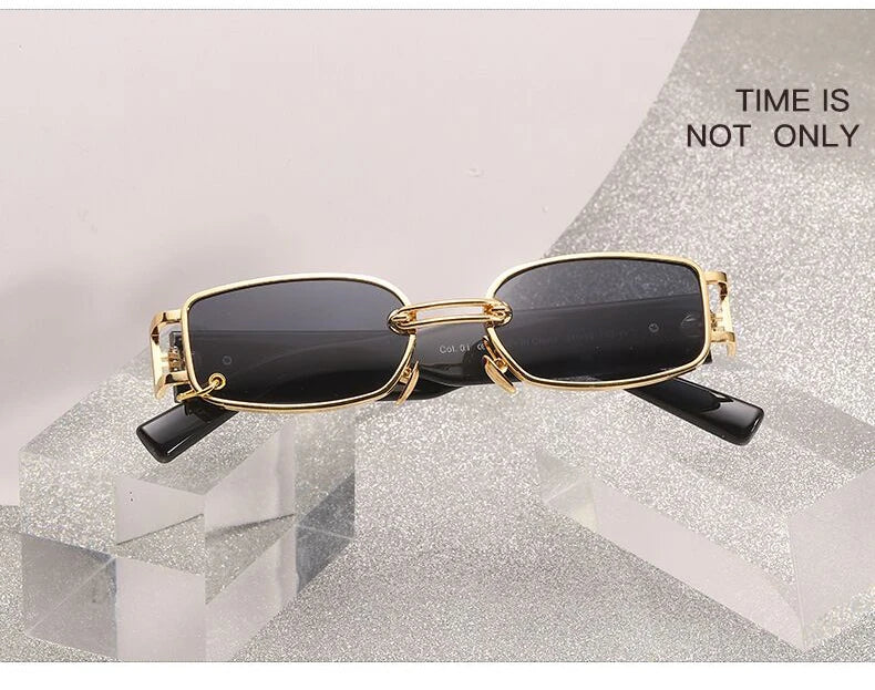 2021 Quadratische Sonnenbrille Damen Luxusmarke Reise Kleine Rechteckige Sonnenbrille Weibliche Mode Retro Lunette De Soleil Femme
