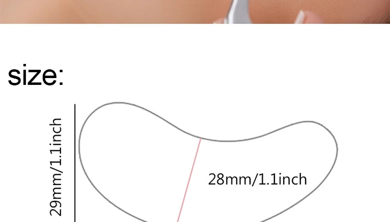 50 Paar Hydrogel-Augenpads Unter-Augen-Pads Wimpernverlängerungsgel-Sticker für Wimpernveredelung Schönheitswerkzeuge