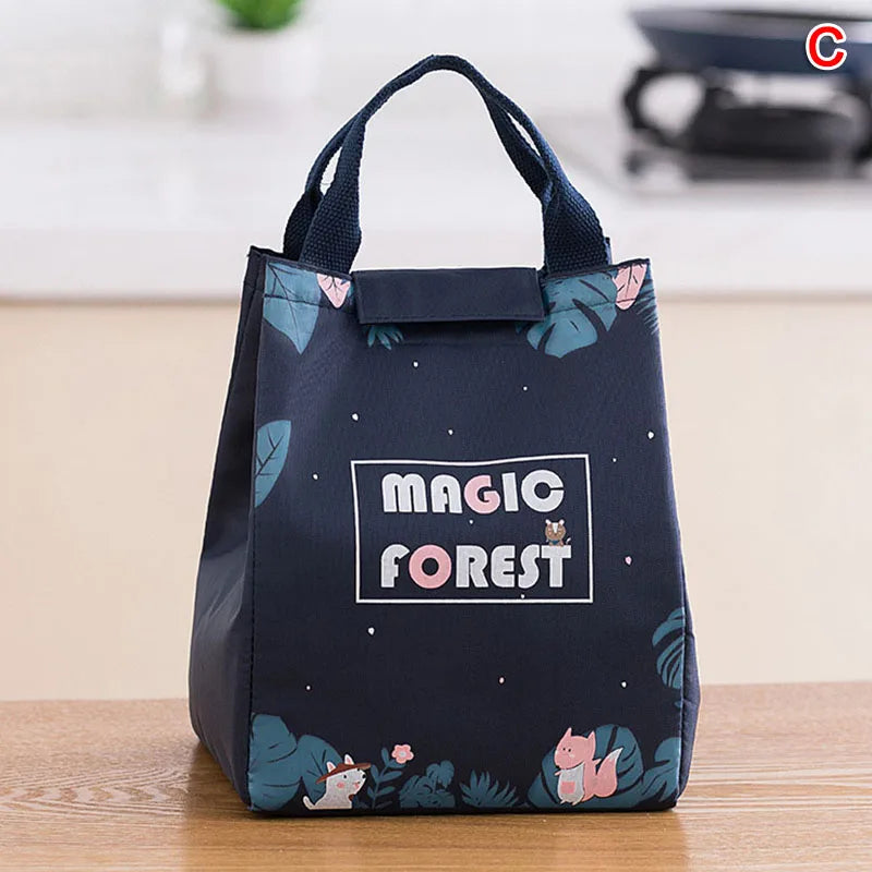 Portable Tote Thermal Lunch Bag Waterpoor Food Storage Handbags Food Tote Cooler Bag For Outdoors Camping Travel Picnic Pouch