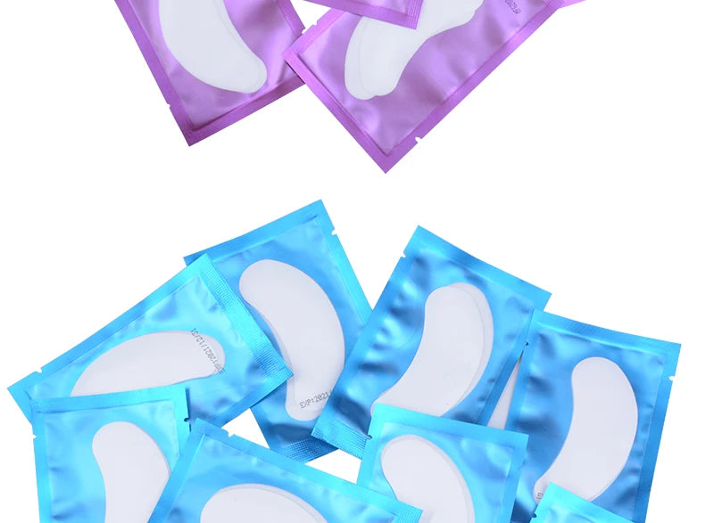 50 Paar Hydrogel-Augenpads Unter-Augen-Pads Wimpernverlängerungsgel-Sticker für Wimpernveredelung Schönheitswerkzeuge