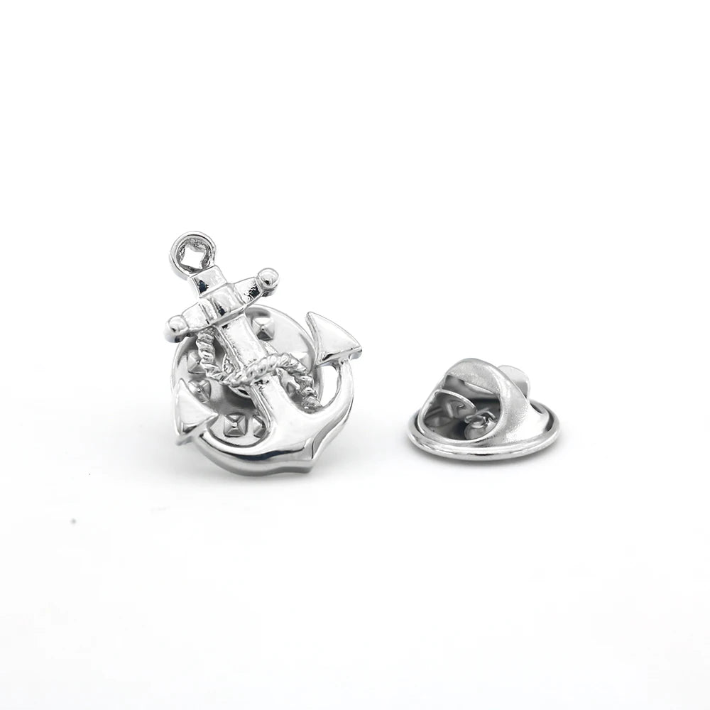 Men's Fashion Brooch Lady's Lapel Pin Clothing Backpack Badge Quality Brass Material Building Blocks Design Suit Pin For Men
