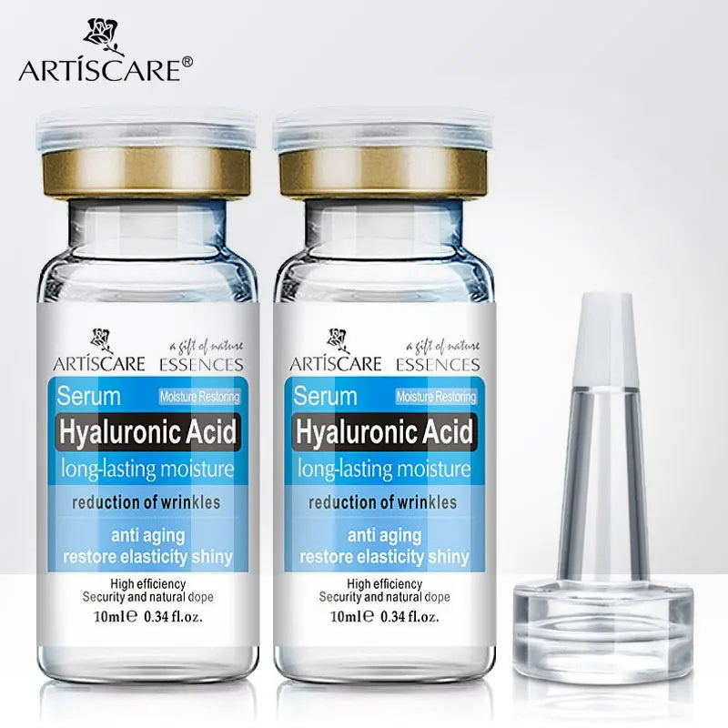 ARTISCARE Hyaluronic Acid Serum 2PCS Moisturizing and Wrinkles HA Essence for Face Skin Care Firming Facial Cream