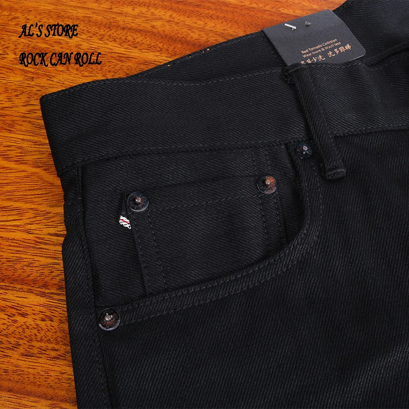 511xx-0006 Red Tornado Indigo Selvage Unwashed Slim Pants Unsanforised Raw Denim Jeans 14.5oz