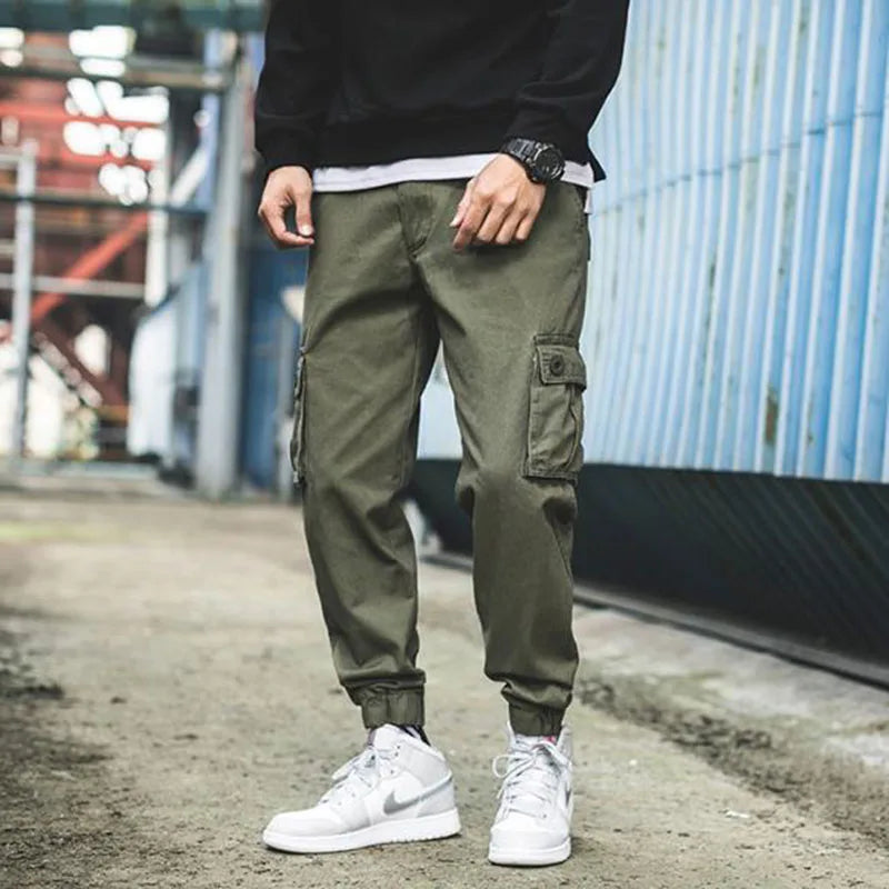 New Streetwear Hip Hop Cargo 2022 Pants Mens Jeans Elastic Waist Harem Pants Men Joggers Jeans Autumn and Spring Men Trousers