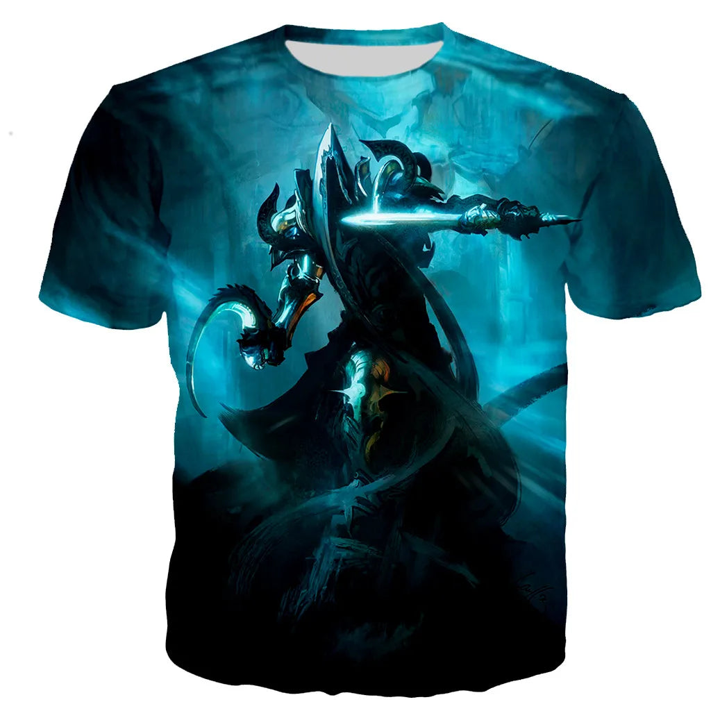 Diablo 3 Reaper of Soul T-Shirt Herren/Damen 3D-gedruckte T-Shirts Freizeit Harajuku-Stil T-Shirt Streetwear Tops Dropshipping110/6XL