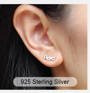 Punk Stainless Steel Chemistry Atom Shape Earrings for Women Men Creative Science Pendant Studs Jewelry Graduation Gift Friend