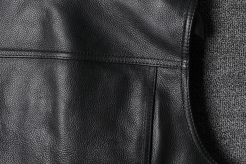 Sons of Anarchy Classical Motorcycle Biker Leather Vest Men Genuine Leather Sleeveless Jackets  REAL Cowhide Motorcade Vest 6XL