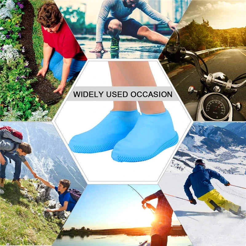 Waterproof Shoe Cover Silicone Material Unisex Shoes Protectors Rain Boots for Indoor Outdoor Rainy Silicone outdoor shoe Cover