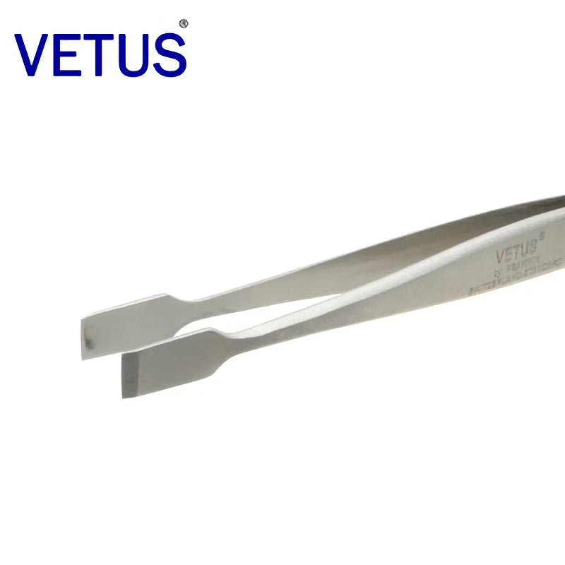 VETUS Tweezers Original 34A-SA Non-magnetic Anti Acid Corrosion Resistant High Precision for  Stamp Stainless Steel Clamp