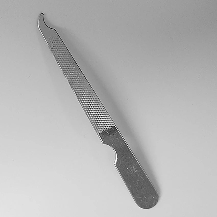 3PCS/Lot Stainless Steel Nail File and Buffer, 92mm Long, All Purpose, for Natural Nails, Fingernail File Manicure Care Tool