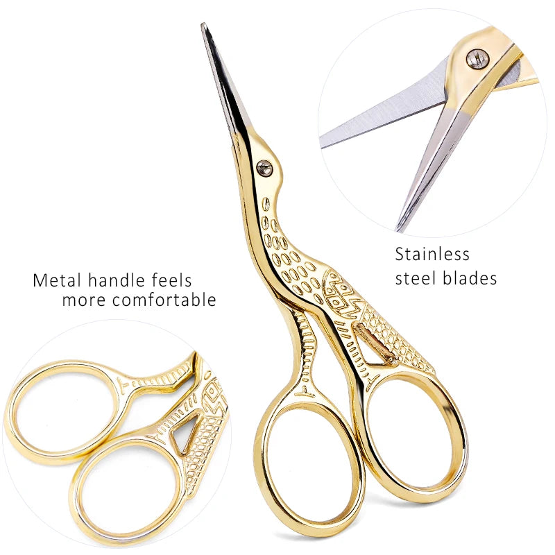 Eyebrow Scissor Makeup Eyelash Trimmer Facial Hair Remover Stainless Steel Nail Cuticle Manicure Scissor Beauty Makeup Tool