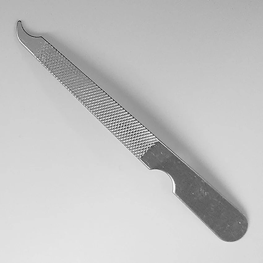 3PCS/Lot Stainless Steel Nail File and Buffer, 92mm Long, All Purpose, for Natural Nails, Fingernail File Manicure Care Tool