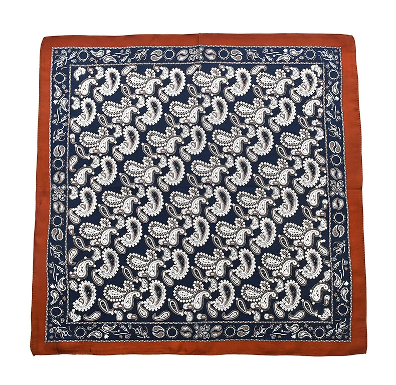 Fashion summer women silk scarves pure silk female warp printed cashew bandana headscarf foulard hijab scarf ladies gift