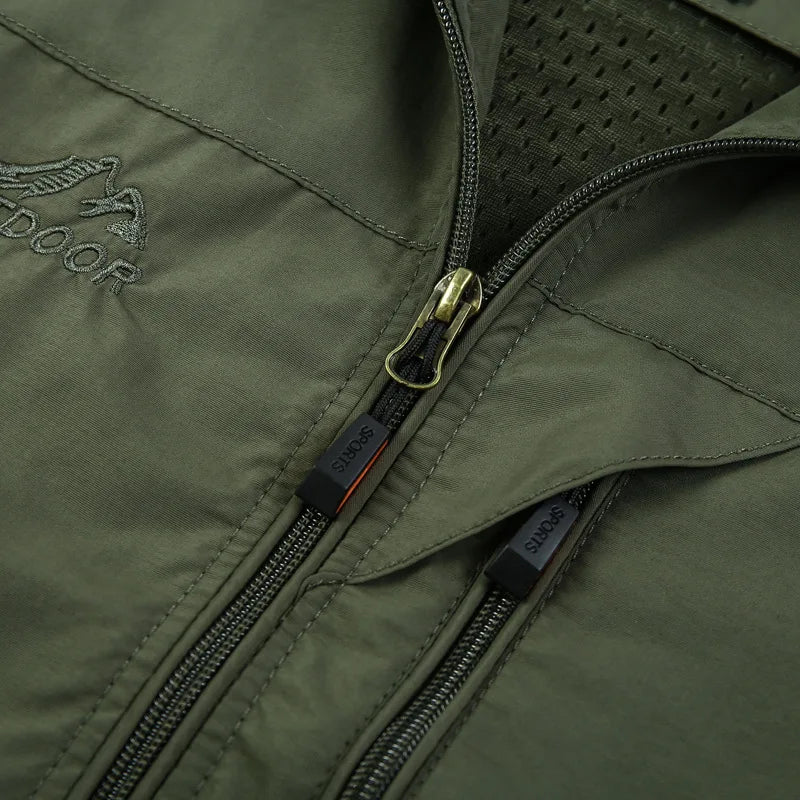 Sleeveless Vest Men Summer Breathable Waistcoat Vest Jacket Men's Outdoor Fishing Hiking Photography Vest Travel Clothing Man