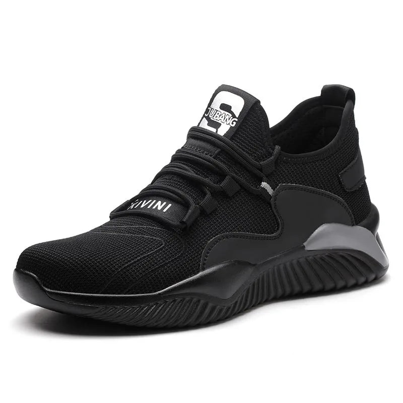 Drop Shipping 2020 Men's Steel Toe Cap Protective Work Shoes Outdoor Anti Smashing Shoes Men Puncture Proof Safety Sneakers