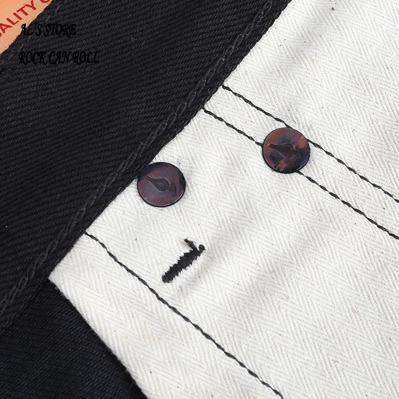 511xx-0006 Red Tornado Indigo Selvage Unwashed Slim Pants Unsanforised Raw Denim Jeans 14.5oz