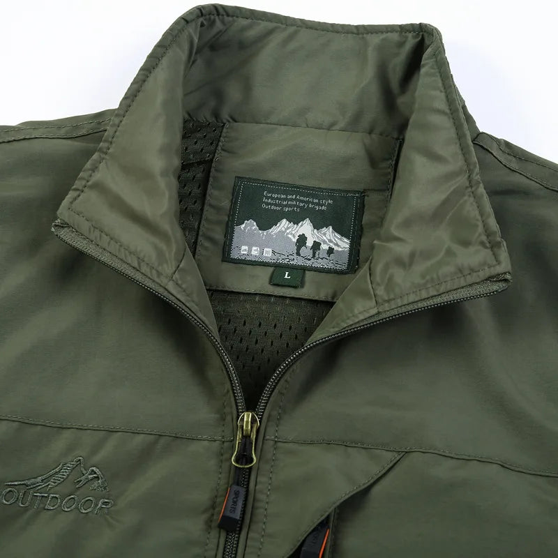 Sleeveless Vest Men Summer Breathable Waistcoat Vest Jacket Men's Outdoor Fishing Hiking Photography Vest Travel Clothing Man
