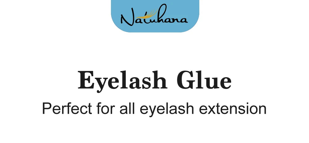 NATUHANA 3pc/lot Eyelash Glue Waterproof Lashes Extensions Adhesive Fast Drying Long Lasting Eye Glue Makeup Tools