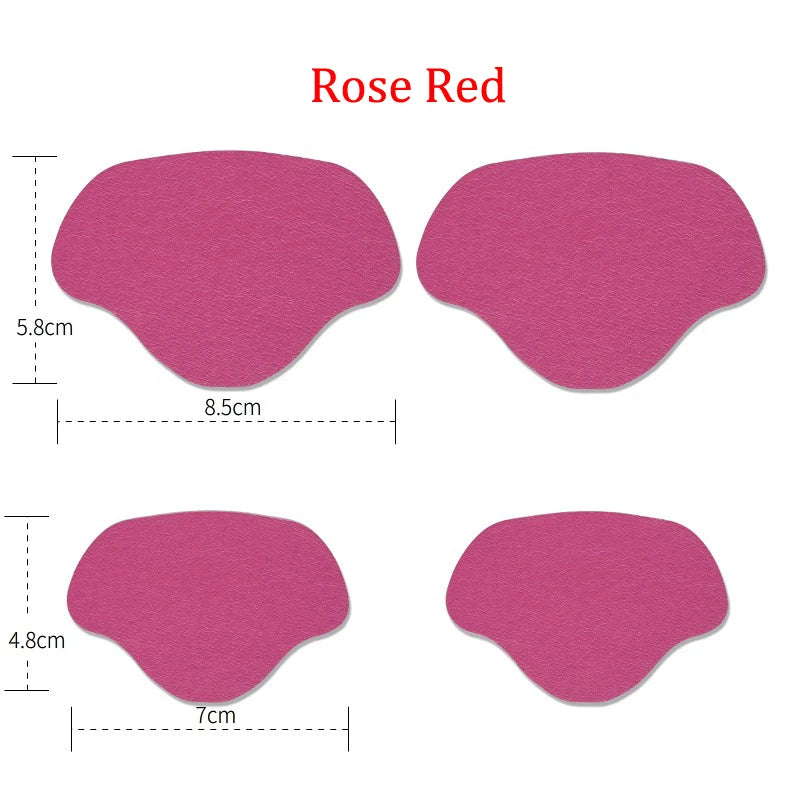 4pcs Insoles Patch Heel Pads for Sport Shoes Adjustable Size Antiwear Feet Pad Cushion Insert Insole Heel Protector Back Sticker