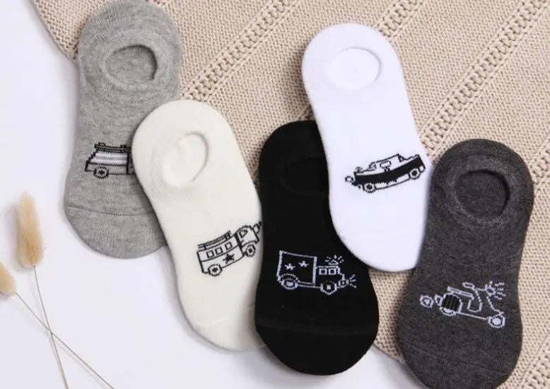 New Children's Socks Children's Spring and Summer No-Show Socks Cartoon Hidden Sock Cotton kids ankle Socks