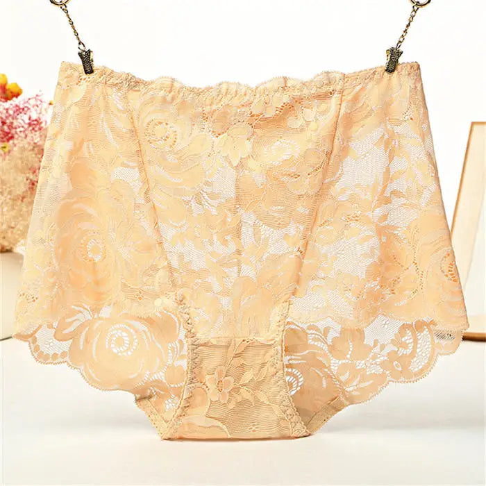 Lencerias sexy lingеrie lace Plus size ropa interior de mujer high waist underwear women cotton crotch comfortable Panties women