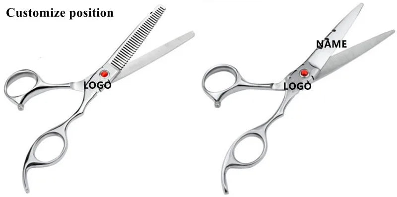 professional Japan 440c left handed 6 '' green hair scissors haircut thinning barber makas cutting shears hairdresser scissors