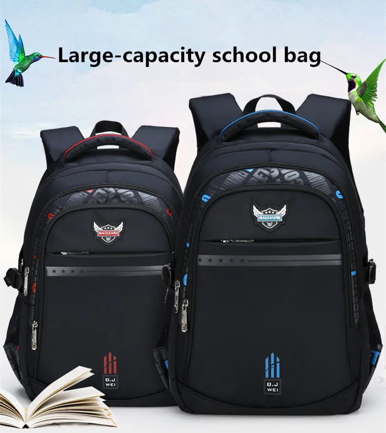 NEW Children Orthopedics School Bags Kids Backpack In Primary Schoolbag For Teenager Boys Waterproof Backpacks Book Bag mochila