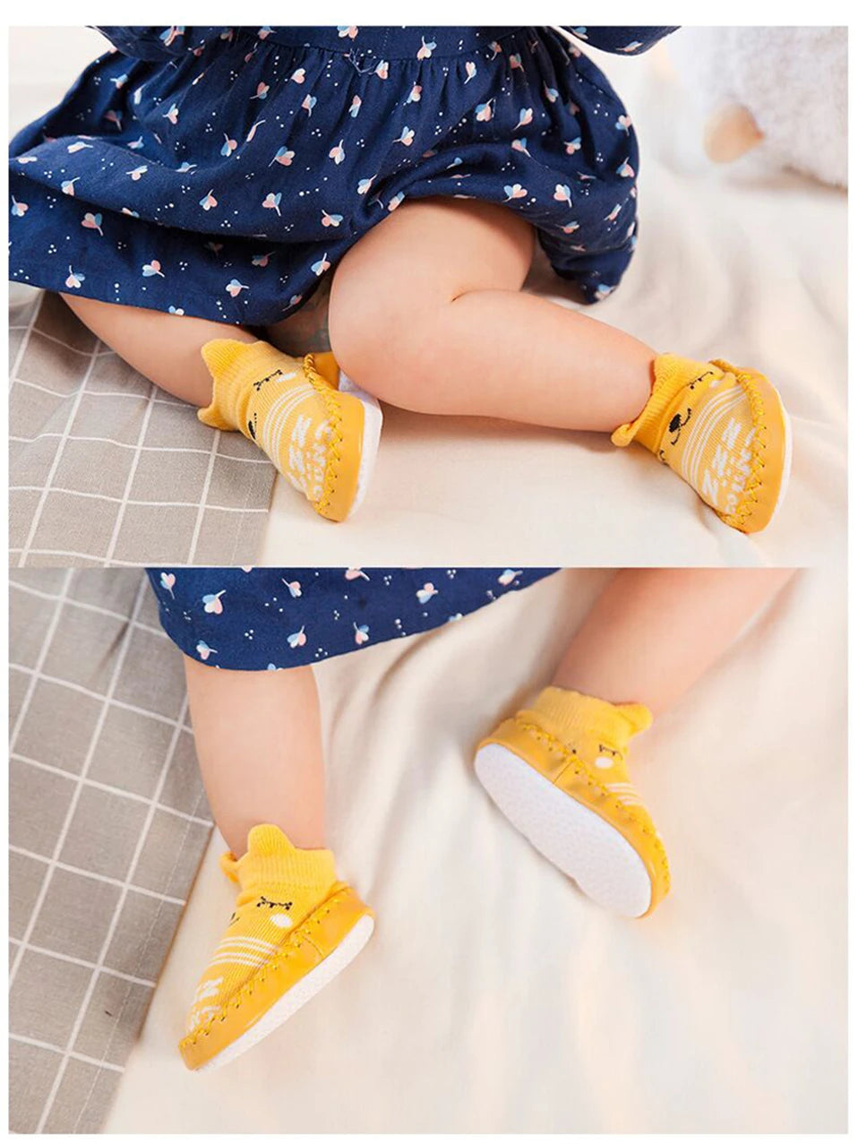 2022 Fashion Baby Socks With Rubber Soles Infant Sock Newborn Autumn Winter Children Floor Socks Shoes Anti Slip Soft Sole Sock