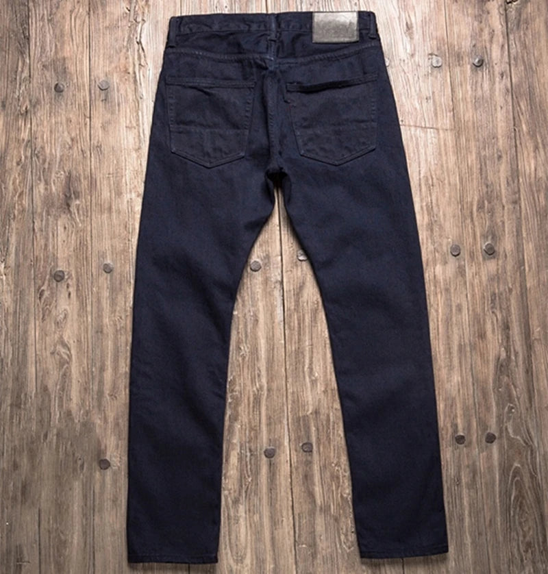 511xx-0006 Red Tornado Indigo Selvage Unwashed Slim Pants Unsanforised Raw Denim Jeans 14.5oz