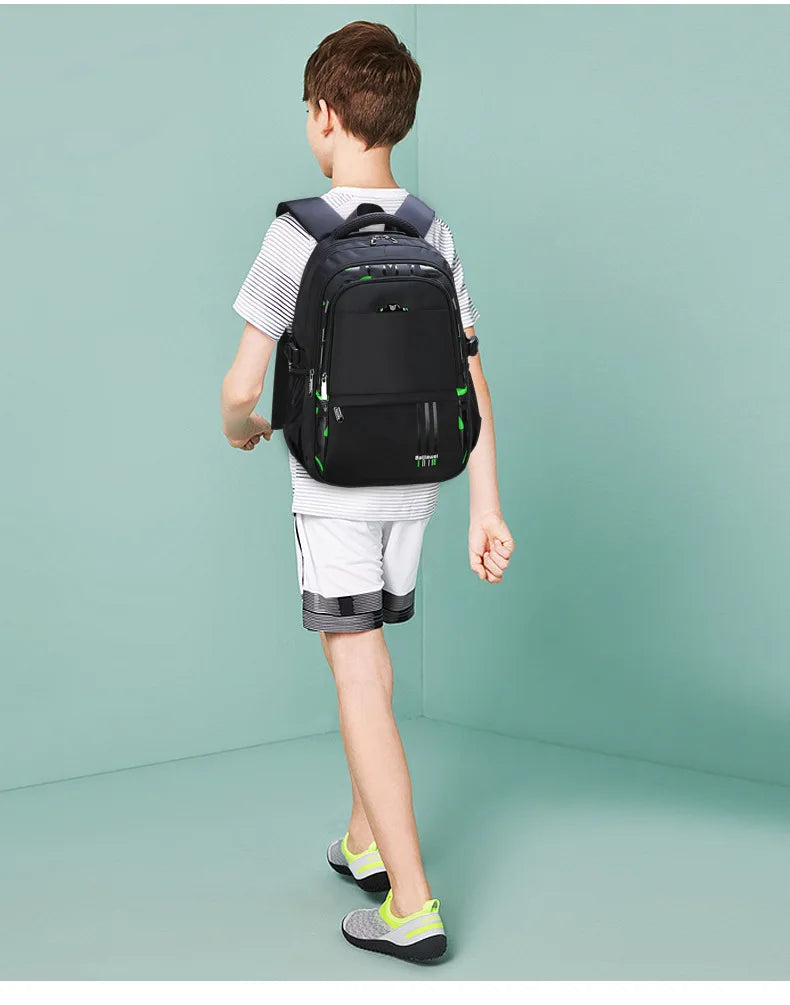 NEW Children Orthopedics School Bags Kids Backpack In Primary Schoolbag For Teenager Boys Waterproof Backpacks Book Bag mochila