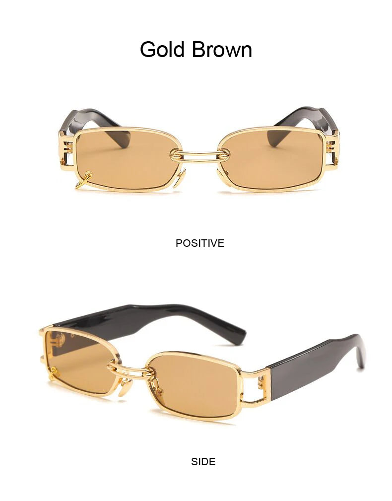 2021 Quadratische Sonnenbrille Damen Luxusmarke Reise Kleine Rechteckige Sonnenbrille Weibliche Mode Retro Lunette De Soleil Femme