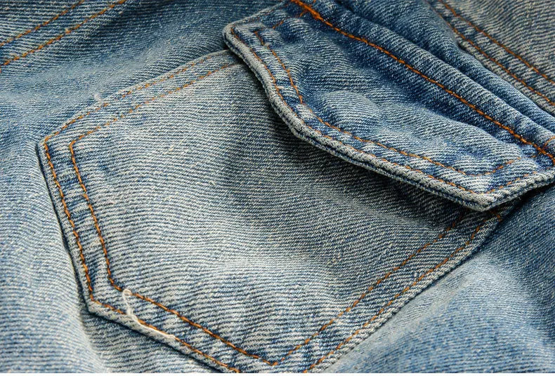 2025 autumn and winter couple models men's plus velvet thick large size denim jacket Korean men's denim men's jacket MY135