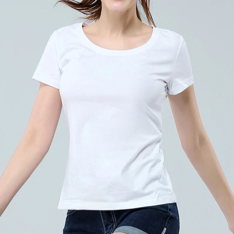 Design Your Own Custom T-shirt !00% Cotton White Men Women Tops Tees Add Print Personalized Photo Logo Family Breathable Tshirt
