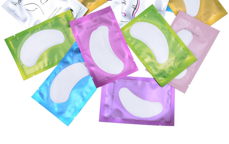 50 Paar Hydrogel-Augenpads Unter-Augen-Pads Wimpernverlängerungsgel-Sticker für Wimpernveredelung Schönheitswerkzeuge