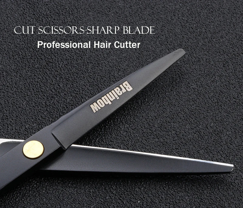 Brainbow 5.5' Professional Hair Scissors Cutting Thinning Hairdressing Barber Scissors Pro Salon Japan Hair Styling Tools