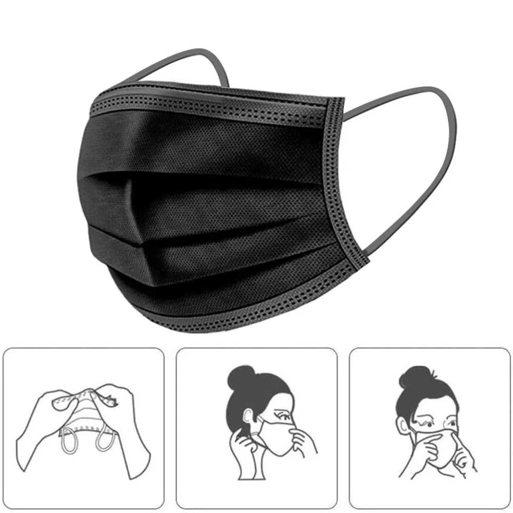 10-200PCS Kids Masks Disposable Child mask Non-wove Filter Breathable Children mask 3 Layer Ply Anti-dust Children's mascarillas