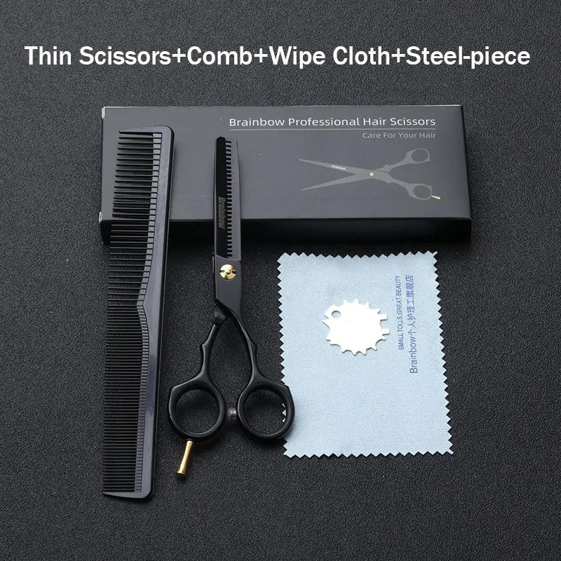 Brainbow 5.5' Professional Hair Scissors Cutting Thinning Hairdressing Barber Scissors Pro Salon Japan Hair Styling Tools