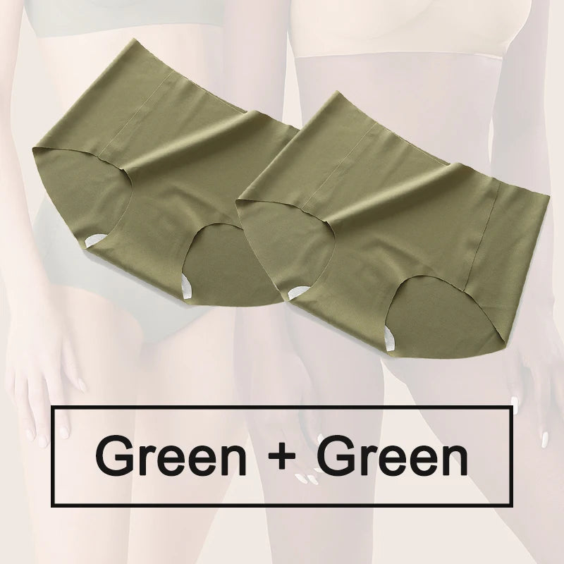 2PCS/Set Seamless Panties Sexy Lingerie Women Underwear Soft Intimate Female Woman's Lingerie Invisible Underpants Briefs Pantys