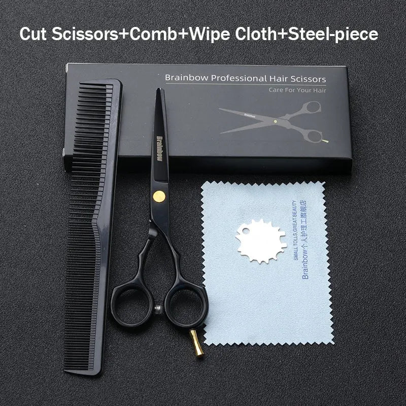 Brainbow 5.5' Professional Hair Scissors Cutting Thinning Hairdressing Barber Scissors Pro Salon Japan Hair Styling Tools