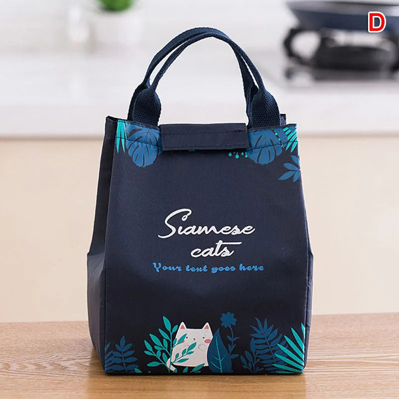 Portable Tote Thermal Lunch Bag Waterpoor Food Storage Handbags Food Tote Cooler Bag For Outdoors Camping Travel Picnic Pouch