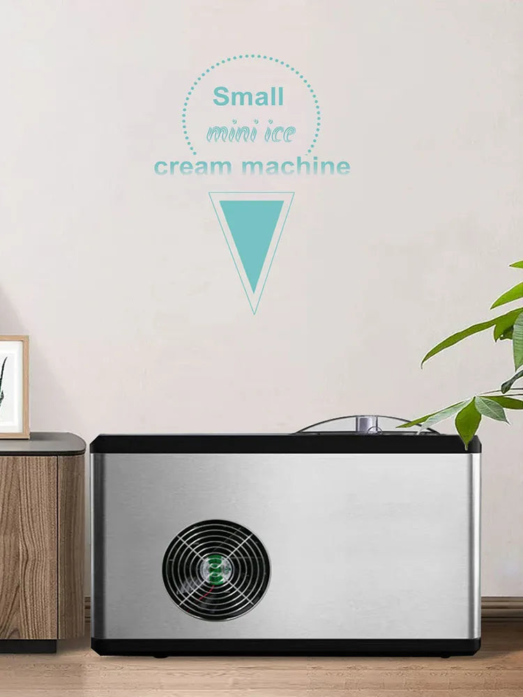 Hicon 220V Multi function ice cream machine gelato automatic compressor fast home production Small Mini Ice Cream Machine