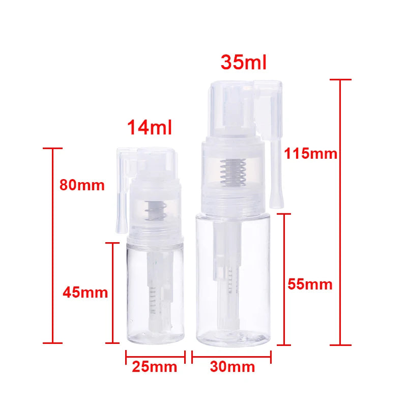 14ML/35ML Glitter Duster Spray Bottle Pot Hand Tools Portable Dry Powder Bottles For Adding a Shimmer Of Sparkle to Cards Making