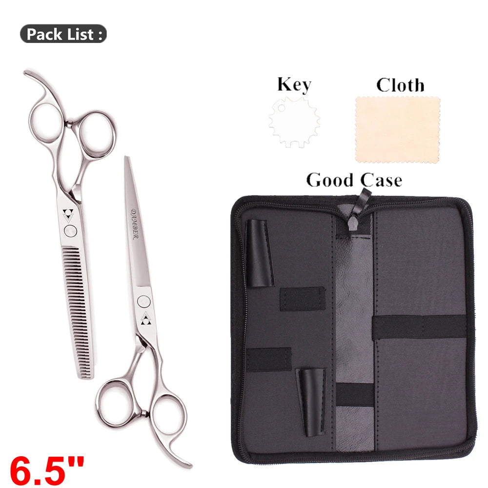 5 5.5 6 6.5 7 7.5 8 Professional Hairdressing Scissors Barber Scissors Hair Cutting Shears Thinning Dog Grooming Scissors 1006#