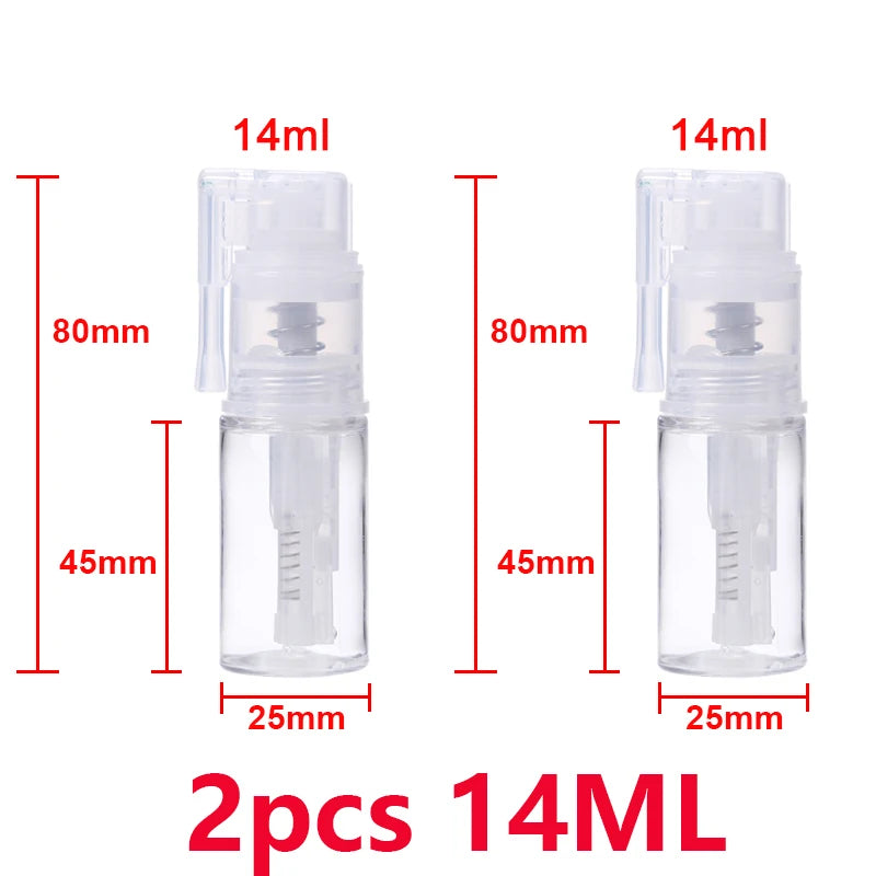 Botella pulverizadora de purpurina de 14 ml/35 ml, herramientas manuales, botellas portátiles de polvo seco para añadir un toque de brillo a la creación de tarjetas