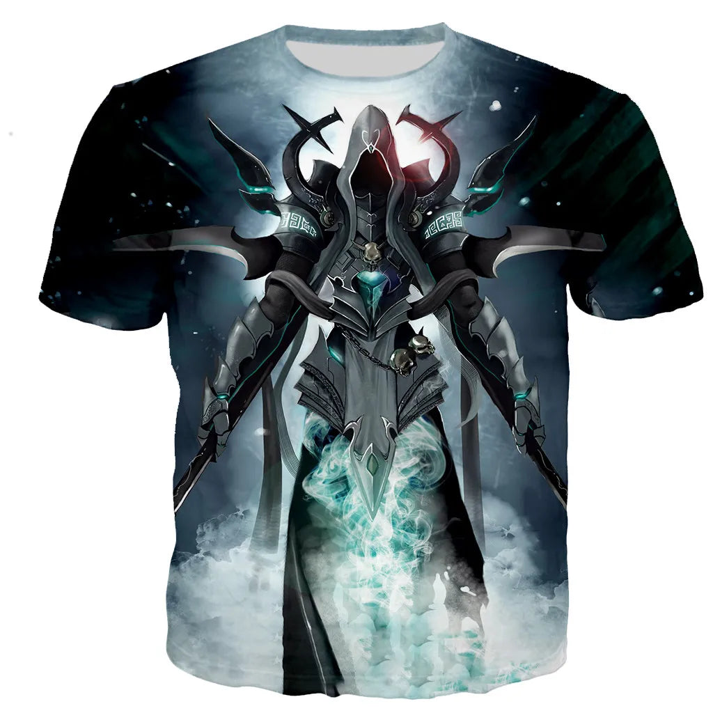 Diablo 3 Reaper of Soul T-Shirt Herren/Damen 3D-gedruckte T-Shirts Freizeit Harajuku-Stil T-Shirt Streetwear Tops Dropshipping110/6XL